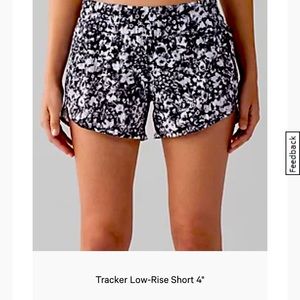 Lululemon Tracker Low Rise Shorts 4”